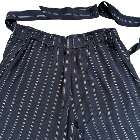 Aritzia Wilfred Faun Wide Leg Pants MED High Waist Pull-On Lagenlook Cottagecore - Picture 7 of 16